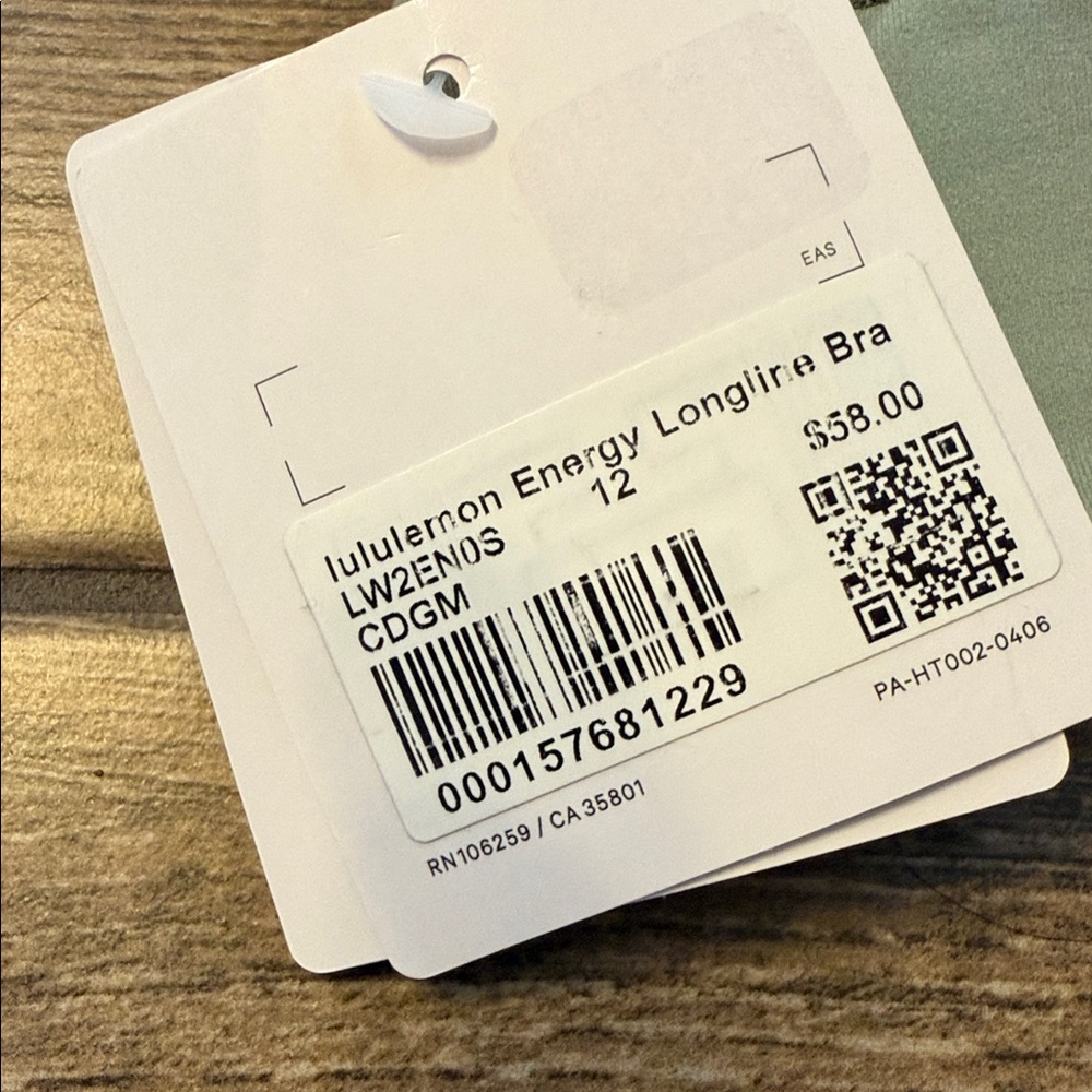 Lululemon Longline Energy Bra. NWT. 12. CDGM - Picture 3 of 4